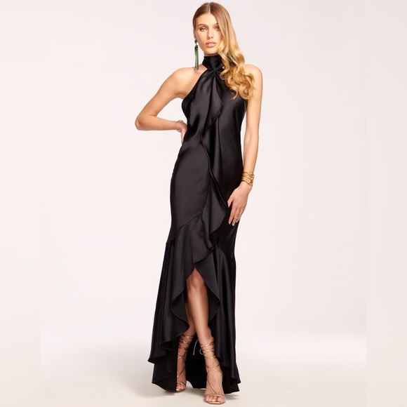 Ramy Brook Black Halter Dress